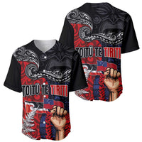 Aotearoa and Samoa Toitu Te Tiriti Baseball Jersey Honour the Treaty - Te Tiriti Is Us LT03 - Polynesian Pride