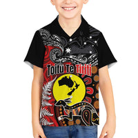 Aotearoa and Australia Toitu Te Tiriti Kid Hawaiian Shirt Honour the Treaty - Te Tiriti Is Us