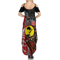 Aotearoa and Australia Toitu Te Tiriti Summer Maxi Dress Honour the Treaty - Te Tiriti Is Us