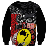 Aotearoa and Australia Toitu Te Tiriti Sweatshirt Honour the Treaty - Te Tiriti Is Us