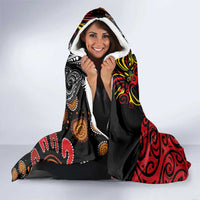 Aotearoa and Australia Toitu Te Tiriti Hooded Blanket Honour the Treaty - Stand Together Stand Stronger