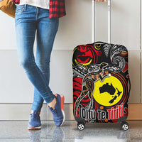 Aotearoa and Australia Toitu Te Tiriti Luggage Cover Honour the Treaty - Stand Together Stand Stronger