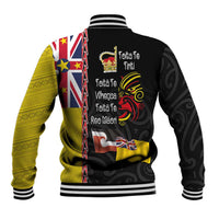 Aotearoa and Niue Toitu Te Tiriti Baseball Jacket Honour the Treaty - Fight Together Stand Together