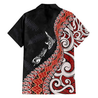 Aotearoa Maori Stylized Koru - Silver Ferns Family Matching Tank Maxi Dress and Hawaiian Shirt