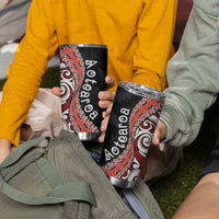 Aotearoa Maori Stylized Koru - Silver Ferns Tumbler Cup