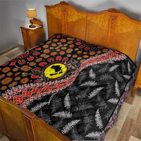 Aotearoa and Australia Quilt Maori Koru Ferns With Aboriginal Kangaroo