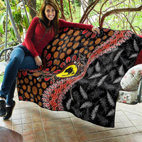 Aotearoa and Australia Quilt Maori Koru Ferns With Aboriginal Kangaroo