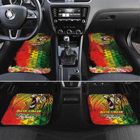 Hawaiian Reggae Car Mats Jawaiian One Love-Tribal Tatoos and Rastafari Lion - Polynesian Pride