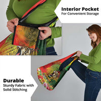 Hawaiian Reggae Grocery Bag Jawaiian One Love-Tribal Tatoos and Rastafari Lion - Polynesian Pride