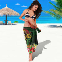 Hawaiian Reggae Sarong Jawaiian One Love-Tribal Tatoos and Rastafari Lion - Polynesian Pride