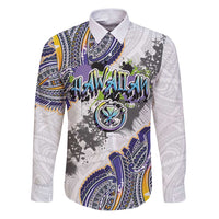 Traditional Art Hawaiian Kakau Tattoos Family Matching Puletasi and Hawaiian Shirt Graffiti Style - Polynesian Pride