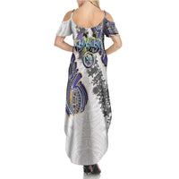 Traditional Art Hawaiian Kakau Tattoos Family Matching Summer Maxi Dress and Hawaiian Shirt Graffiti Style - Polynesian Pride