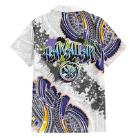 Traditional Art Hawaiian Kakau Tattoos Family Matching Tank Maxi Dress and Hawaiian Shirt Graffiti Style LT03 - Polynesian Pride