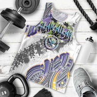 Traditional Art Hawaiian Kakau Tattoos Men Tank Top Graffiti Style - Polynesian Pride
