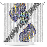 Traditional Art Hawaiian Kakau Tattoos Shower Curtain Graffiti Style - Polynesian Pride