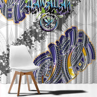 Traditional Art Hawaiian Kakau Tattoos Window Curtain Graffiti Style - Polynesian Pride