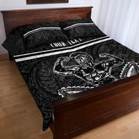 Custom Hawaii Warrior Quilt Bed Set Kakau Quilt Pattern LT03 - Polynesian Pride