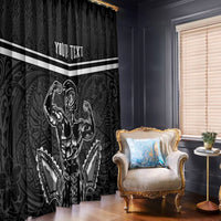 Custom Hawaii Warrior Window Curtain Kakau Quilt Pattern LT03 - Polynesian Pride