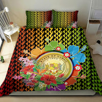 Hawaii Womens Day Wahine Bedding Set Strong Beautiful Woman with Kakau Style LT03 - Polynesian Pride