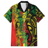 Aotearoa Reggae Family Matching Short Sleeve Bodycon Dress and Hawaiian Shirt Maori Reggae-One Love