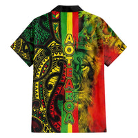 Aotearoa Reggae Family Matching Tank Maxi Dress and Hawaiian Shirt Maori Reggae-One Love