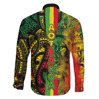 Aotearoa Reggae Family Matching Tank Maxi Dress and Hawaiian Shirt Maori Reggae-One Love