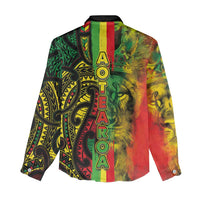 Aotearoa Reggae Women Casual Shirt Maori Reggae-One Love