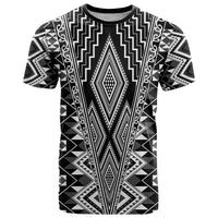 Aotearoa Tukutuku and Poutama Motif Classic T Shirt LT03 Gray - Polynesian Pride