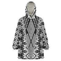 Aotearoa Tukutuku and Poutama Motif Classic Wearable Blanket Hoodie