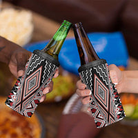 Red Aotearoa Tukutuku and Poutama Motif 4 in 1 Can Cooler Tumbler