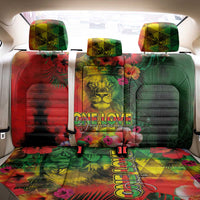 Hawaiian Reggae Back Car Seat Cover Tropical Plants and Tribal Kakau Tattoo-One Love Jawaiian