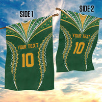 Custom Cook Islands Rugby League Garden Flag Tatau Tribal Pattern-Special Edition Green Color