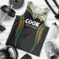 Custom Cook Islands Rugby League Men Tank Top Tatau Tribal Pattern-Special Edition Black Color