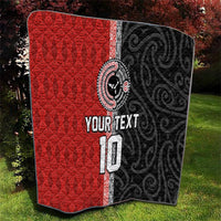 Custom Tonga and New Zealand Rugby Quilt Maori Mix Ngatu Pattern