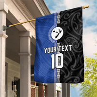 Custom Samoa and New Zealand Rugby Garden Flag Teuila Samoan and Maori Warrior