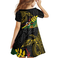 Personalized Chimpu Province Papua New Guinea Family Matching Mermaid Dress and Hawaiian Shirt Bird-of-paradise Art Tattoo and Melanesian Motifs - Polynesian Pride
