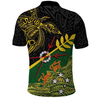 Personalized Chimpu Province Papua New Guinea Polo Shirt Bird-of-paradise Art Tattoo and Melanesian Motifs - Polynesian Pride