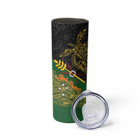 Chimpu Province Papua New Guinea Skinny Tumbler Bird-of-paradise Art Tattoo and Melanesian Motifs - Polynesian Pride