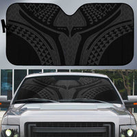 Hawaiian Kakau Art Tattoos Aquaman Style Auto Sun Shade Black Version - Polynesian Pride