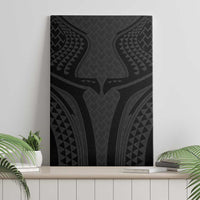 Hawaiian Kakau Art Tattoos Aquaman Style Canvas Wall Art Black Version - Polynesian Pride
