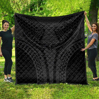 Hawaiian Kakau Art Tattoos Aquaman Style Quilt Black Version - Polynesian Pride
