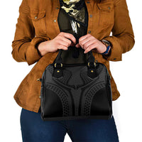 Hawaiian Kakau Art Tattoos Aquaman Style Shoulder Handbag Black Version - Polynesian Pride