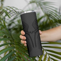 Hawaiian Kakau Art Tattoos Aquaman Style Skinny Tumbler Black Version - Polynesian Pride