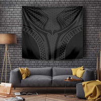 Hawaiian Kakau Art Tattoos Aquaman Style Tapestry Black Version - Polynesian Pride