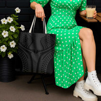 Hawaiian Kakau Art Tattoos Aquaman Style Tote Bag Black Version - Polynesian Pride