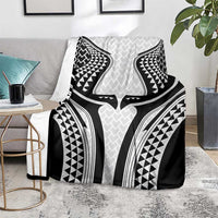 Hawaiian Kakau Art Tattoos Aquaman Style Blanket White Version - Polynesian Pride