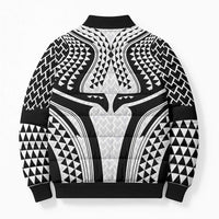 Hawaiian Kakau Art Tattoos Aquaman Style Bomber Puffer Jacket White Version - Polynesian Pride