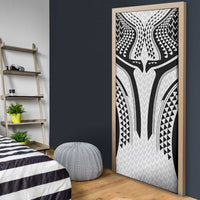 Hawaiian Kakau Art Tattoos Aquaman Style Door Cover White Version - Polynesian Pride