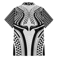 Hawaiian Kakau Art Tattoos Aquaman Style Family Matching Summer Maxi Dress and Hawaiian Shirt White Version - Polynesian Pride