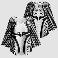 Hawaiian Kakau Art Tattoos Aquaman Style Kimono Sleeve Blouse White Version - Polynesian Pride